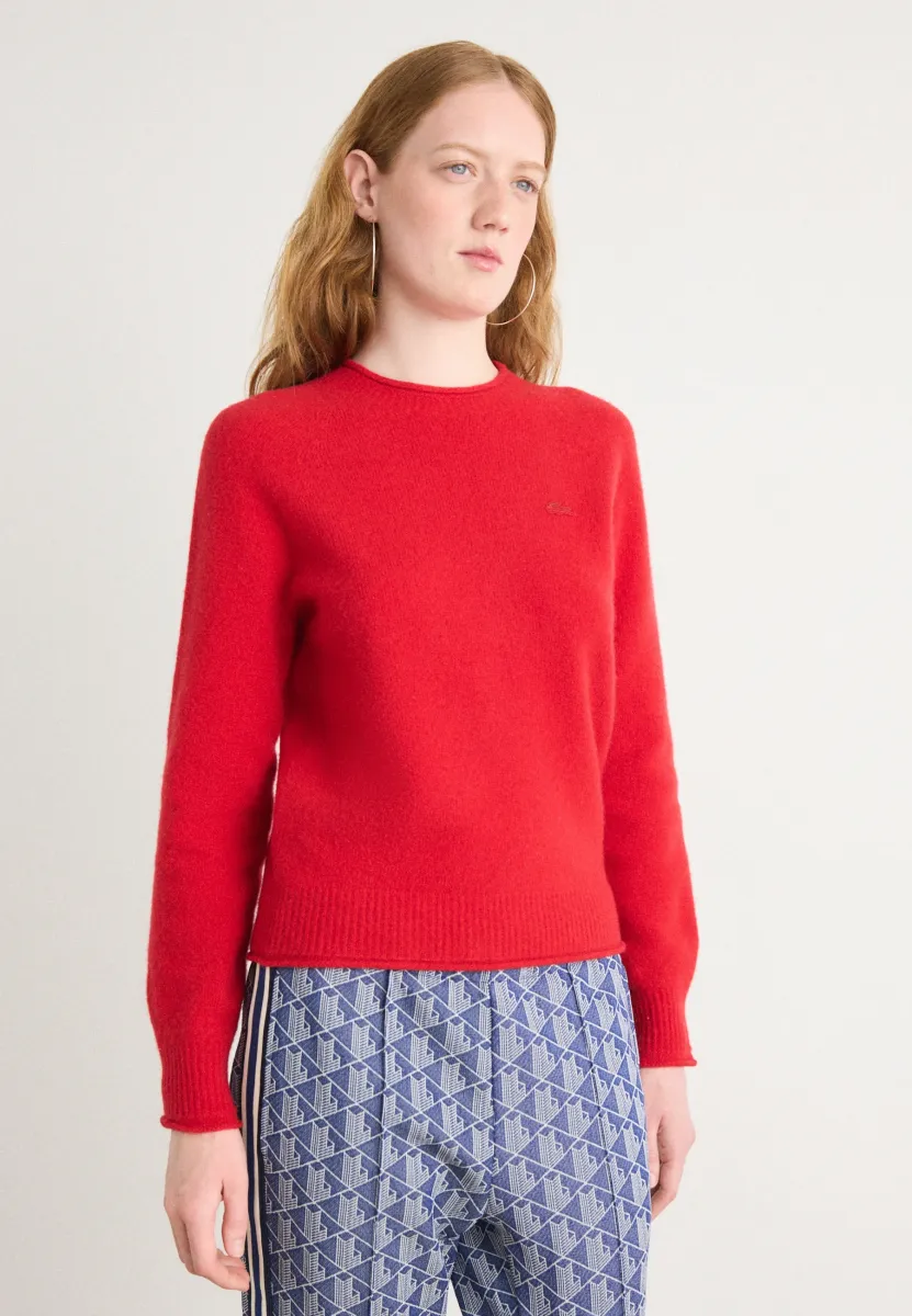 Strickpullover - red