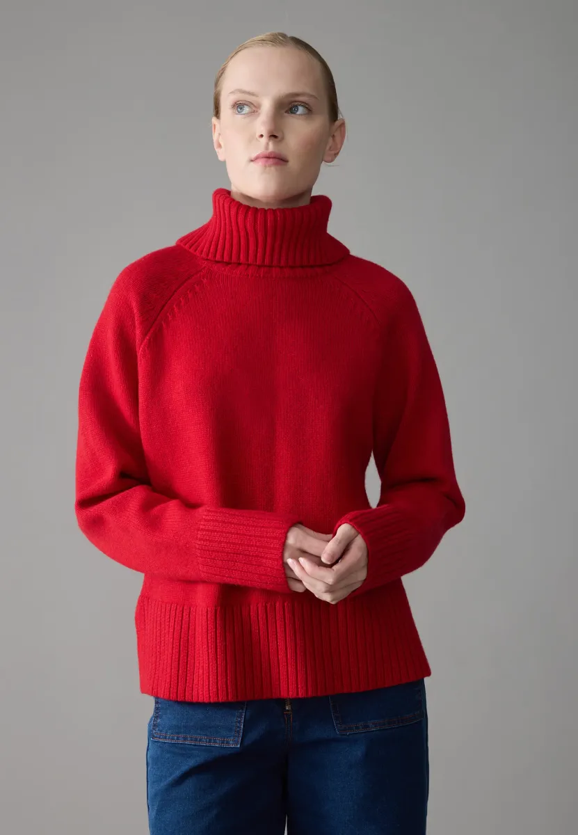 Strickpullover - red