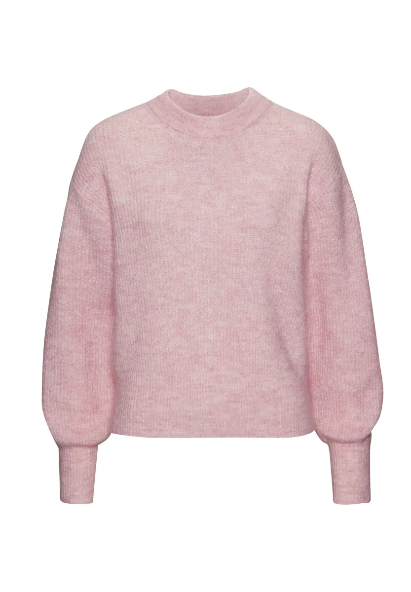Strickpullover - rosé meliert