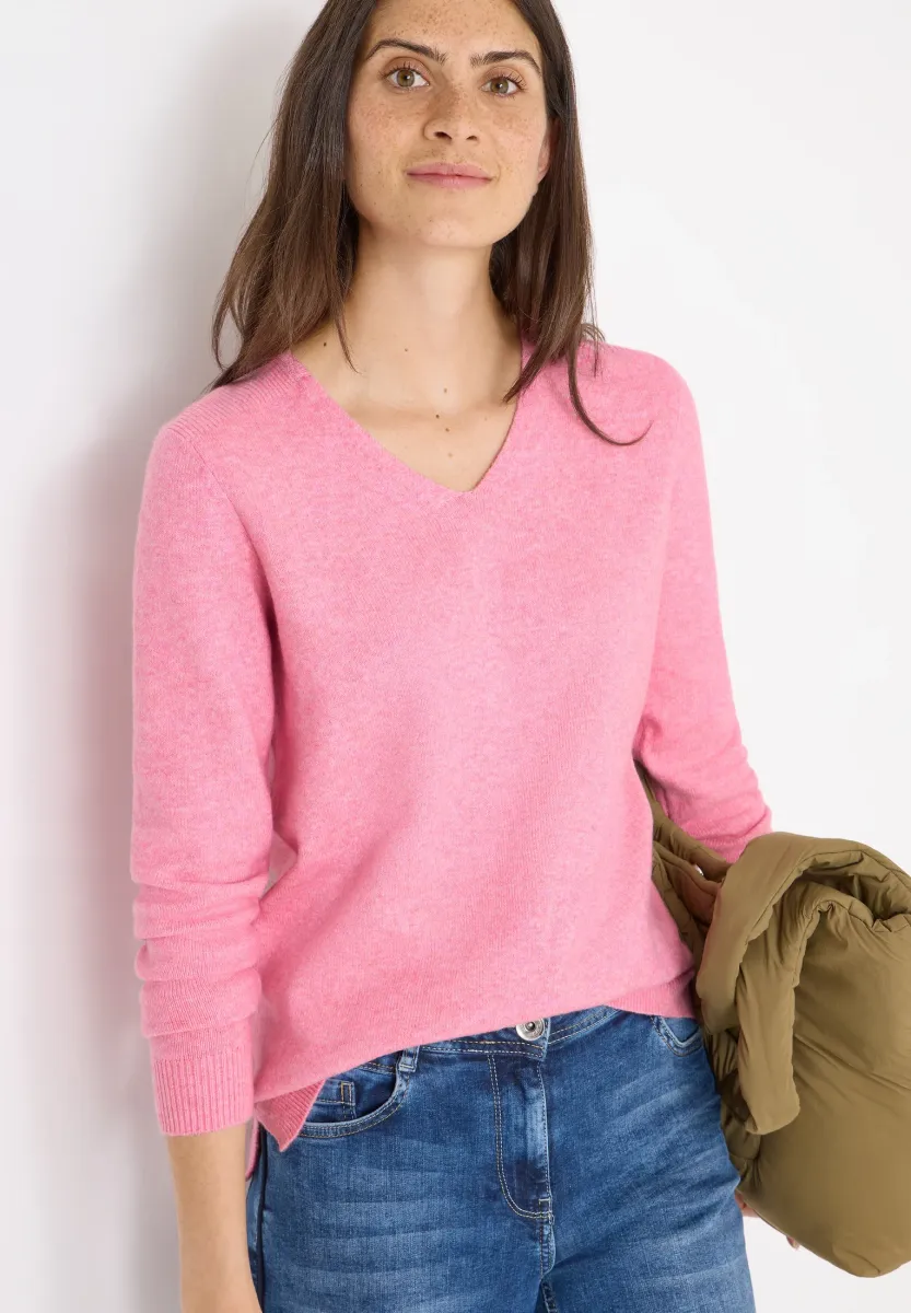 Strickpullover - rosa