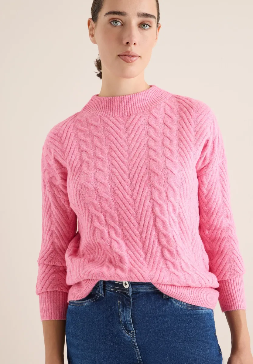 Strickpullover - rosa