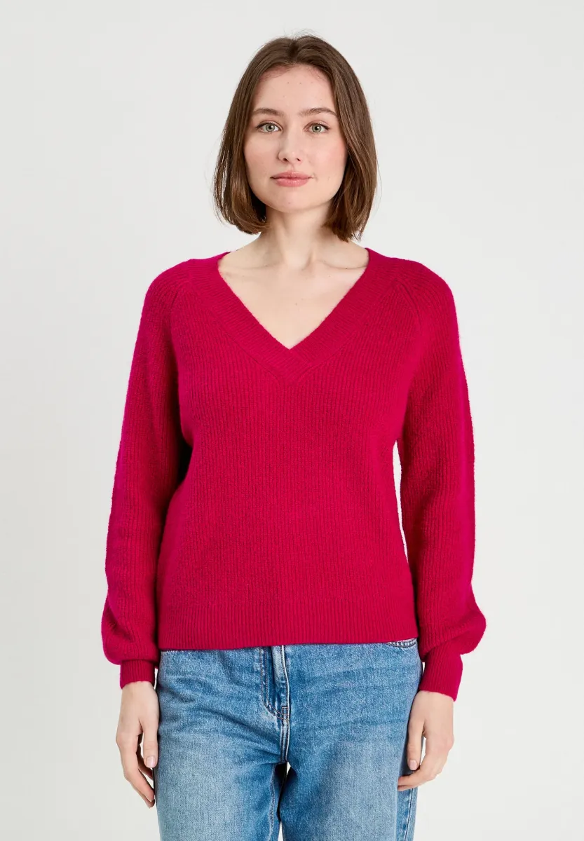 Strickpullover - rose fushia