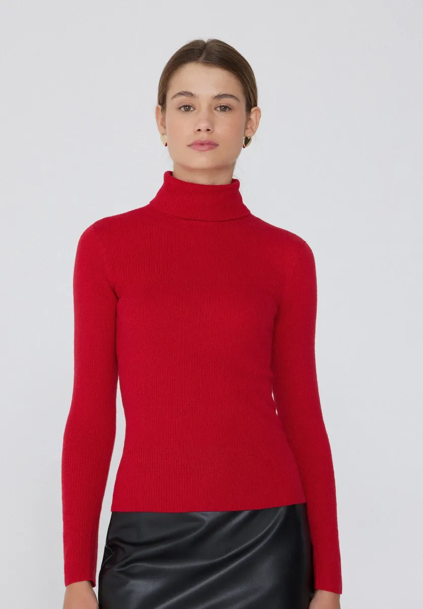 Strickpullover - rot rosso inverno