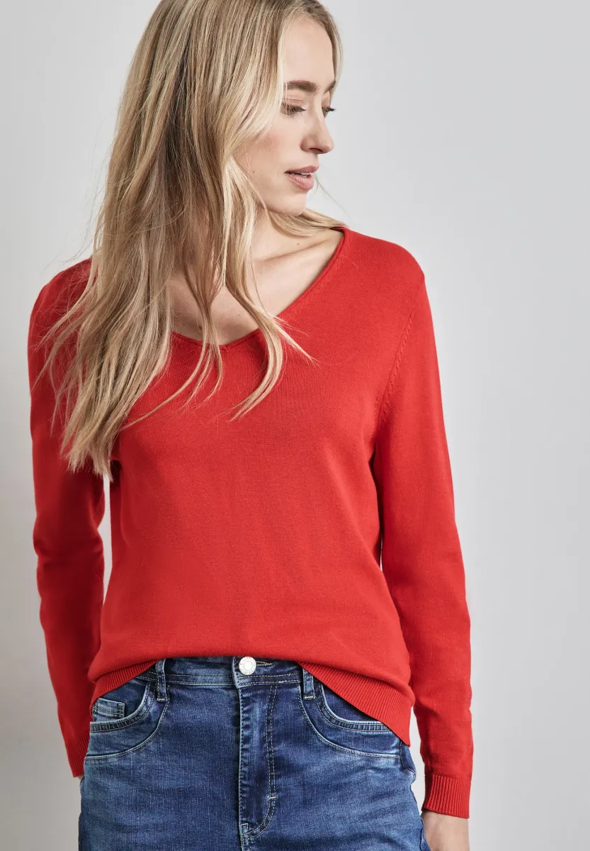 Strickpullover - rot