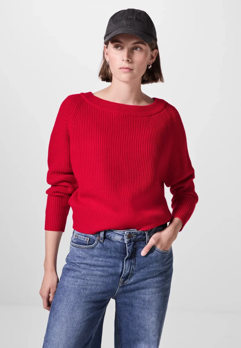 Strickpullover - rot