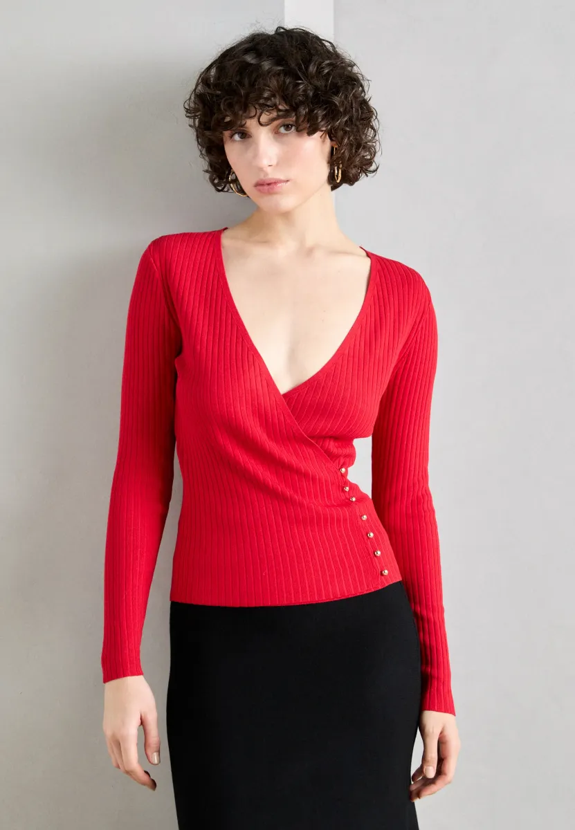 Strickpullover - rouge