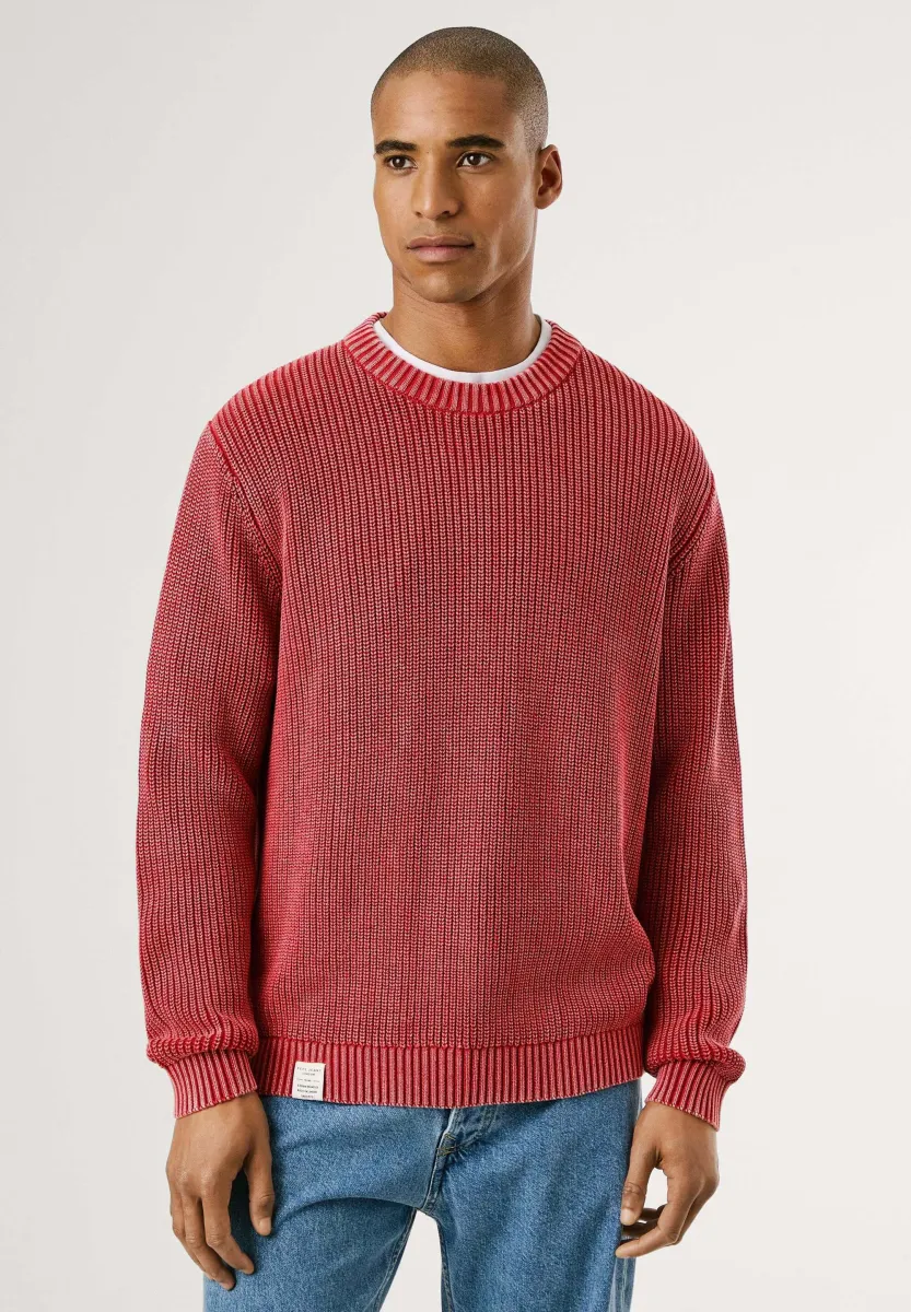 Strickpullover - rugby red