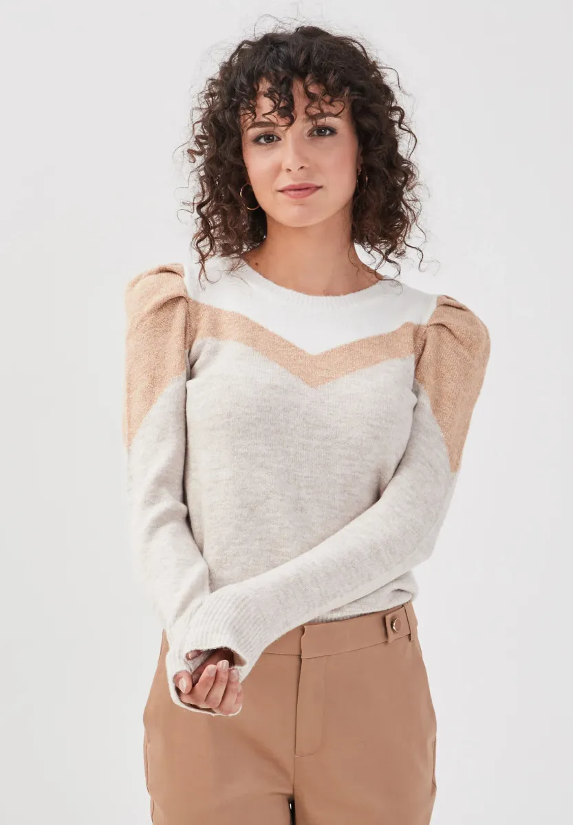 Strickpullover - sable