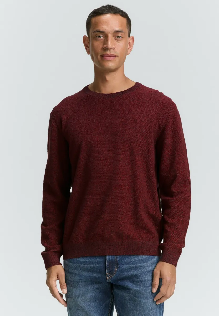 Strickpullover - samba red/navy twotone