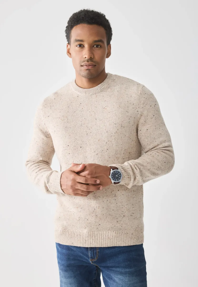 Strickpullover - sand melange