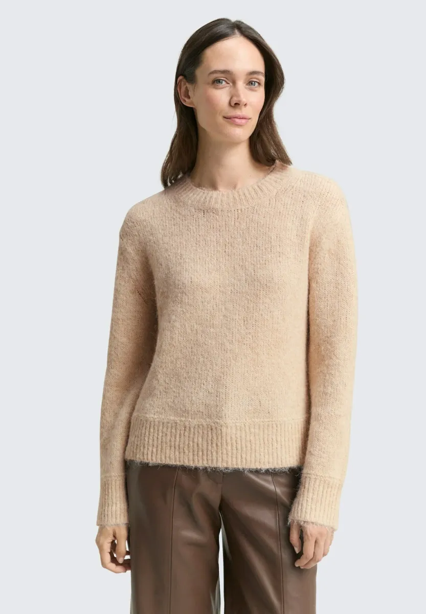 Strickpullover - sand stone beige melange