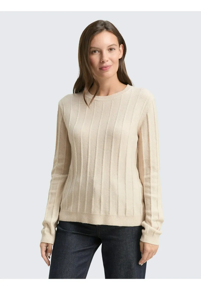 Strickpullover - sand stone beige melange