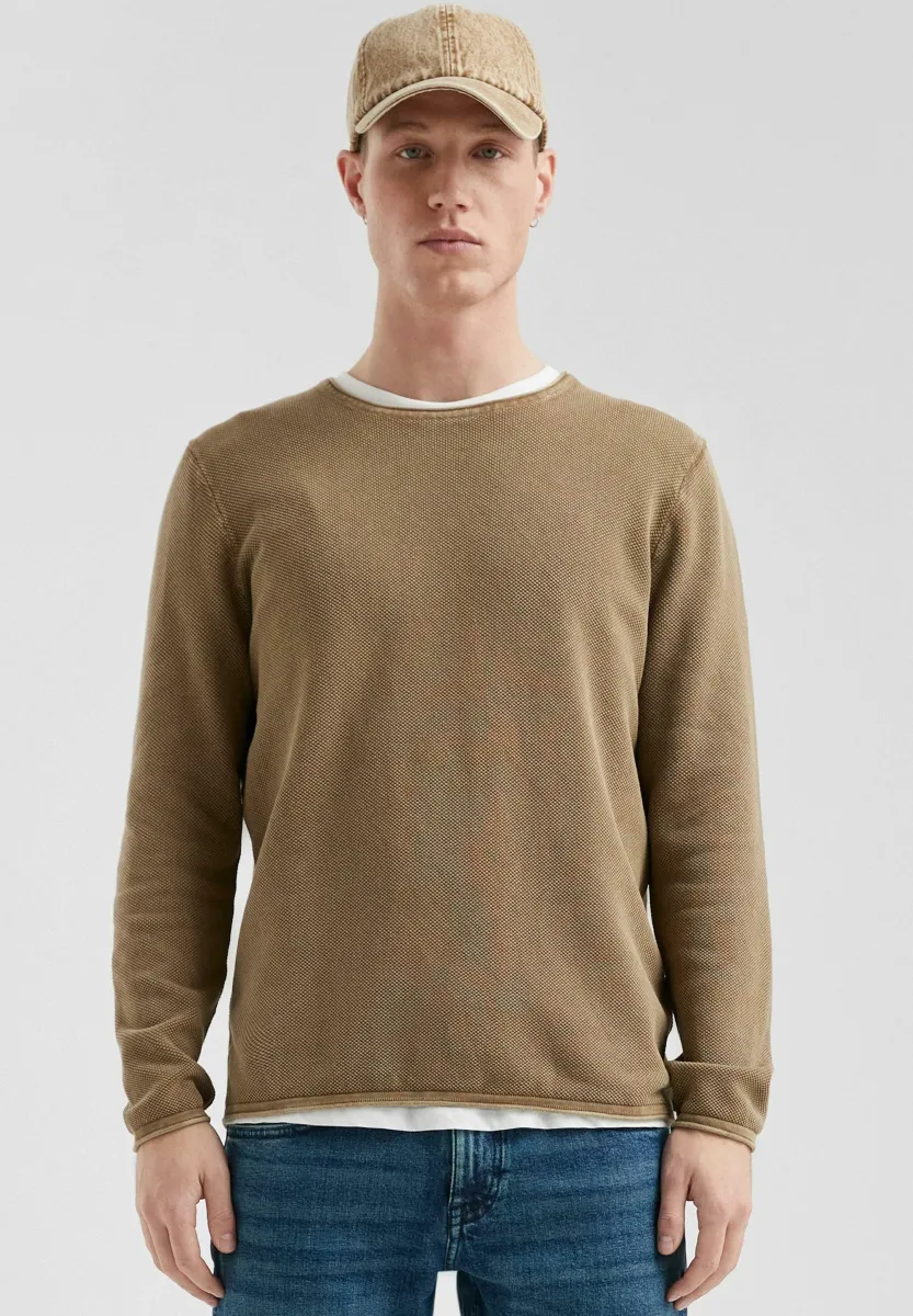 Strickpullover - sandstein