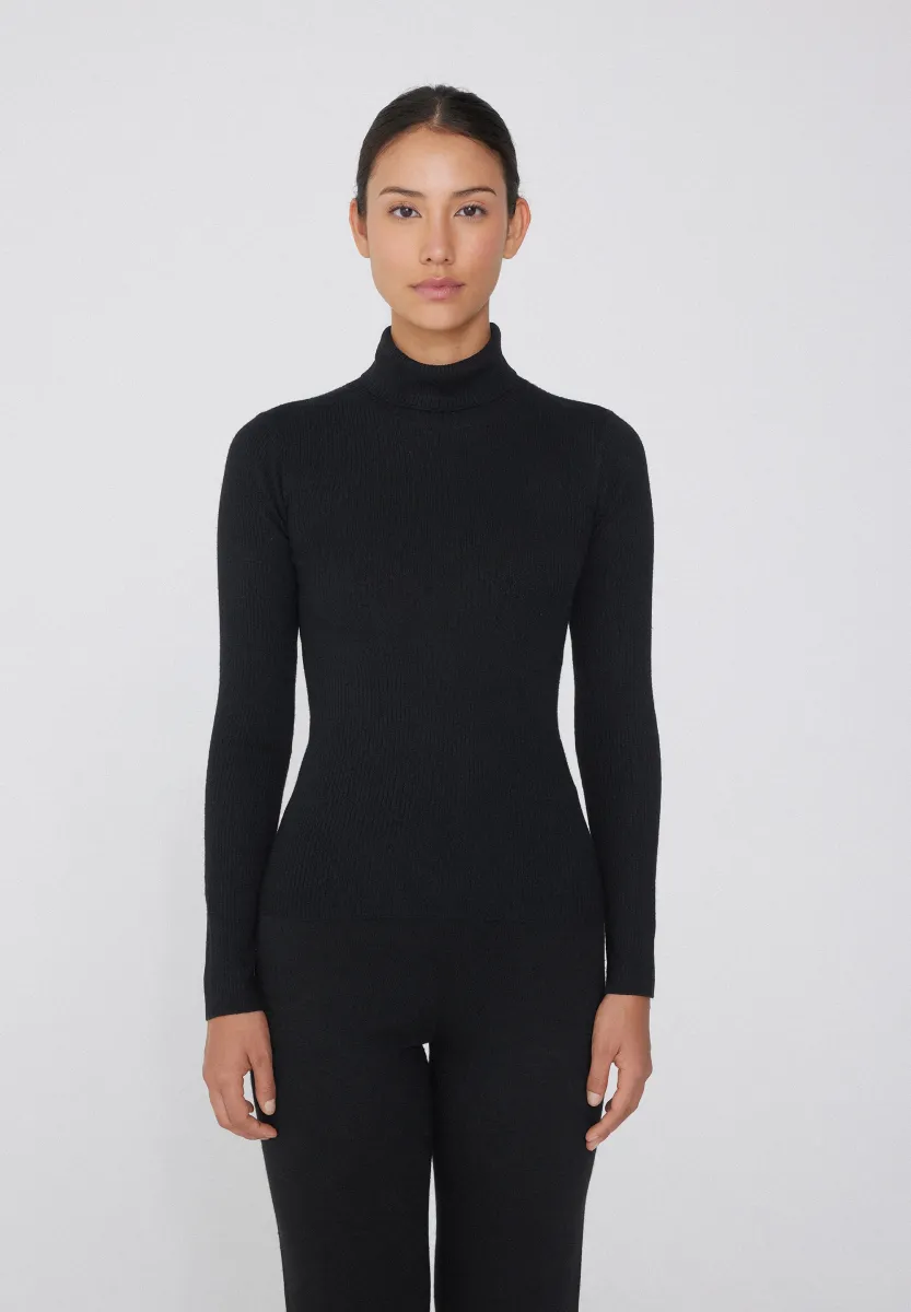 Strickpullover - schwarz black