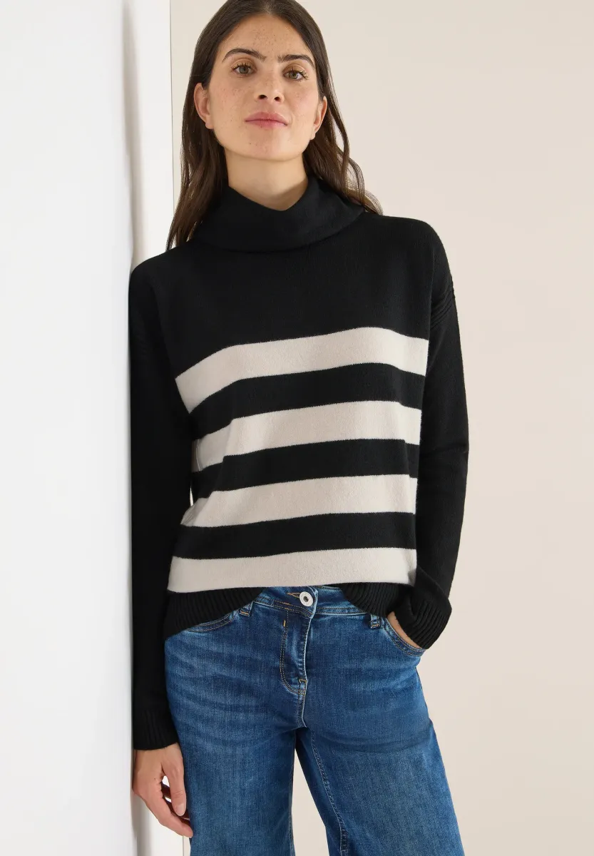 Strickpullover - schwarz