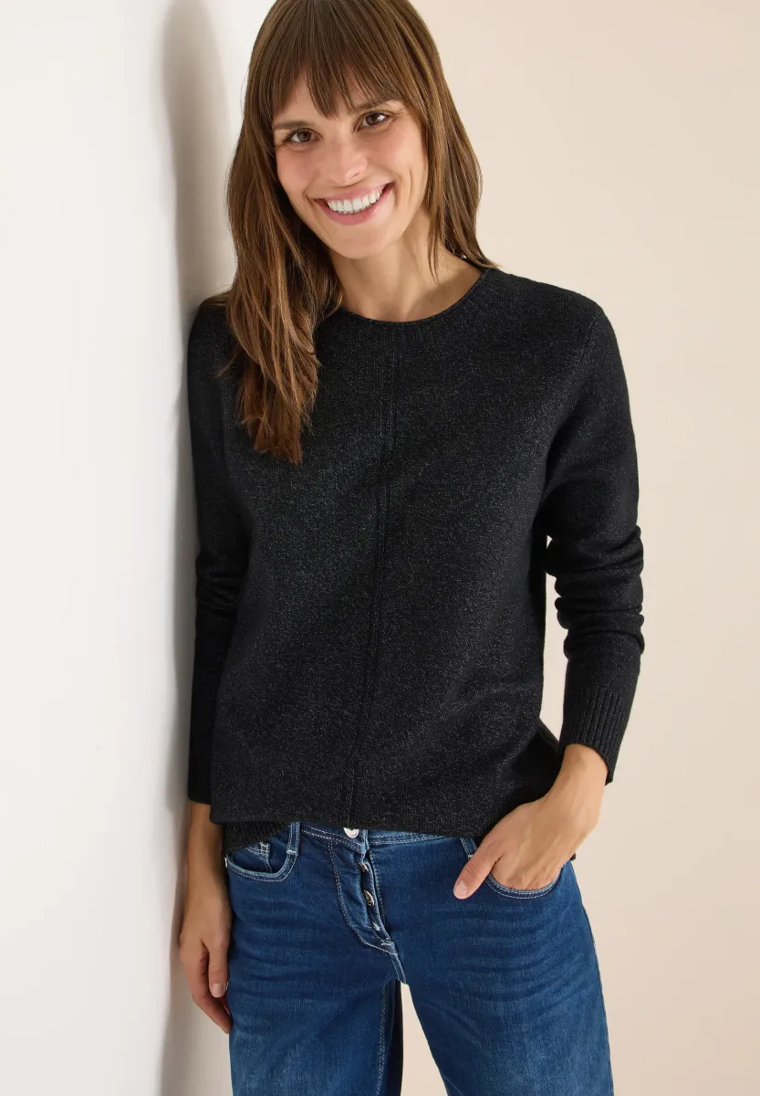 Strickpullover - schwarz