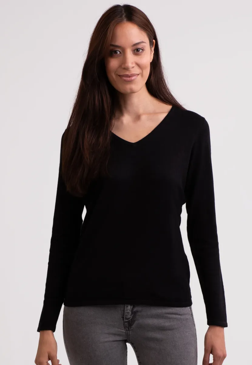 Strickpullover - schwarz