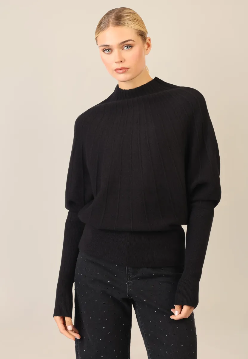 Strickpullover - schwarz