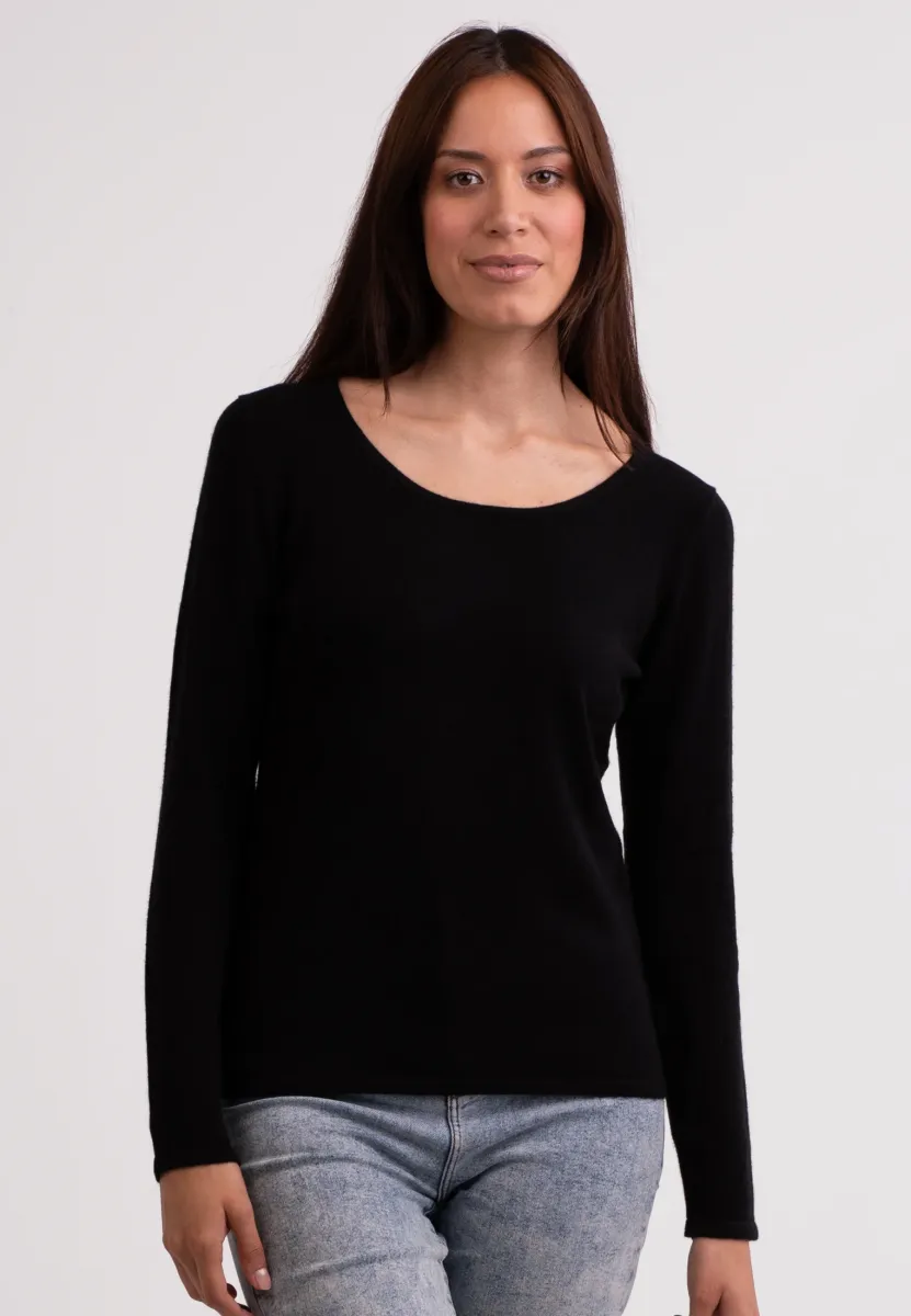 Strickpullover - schwarz