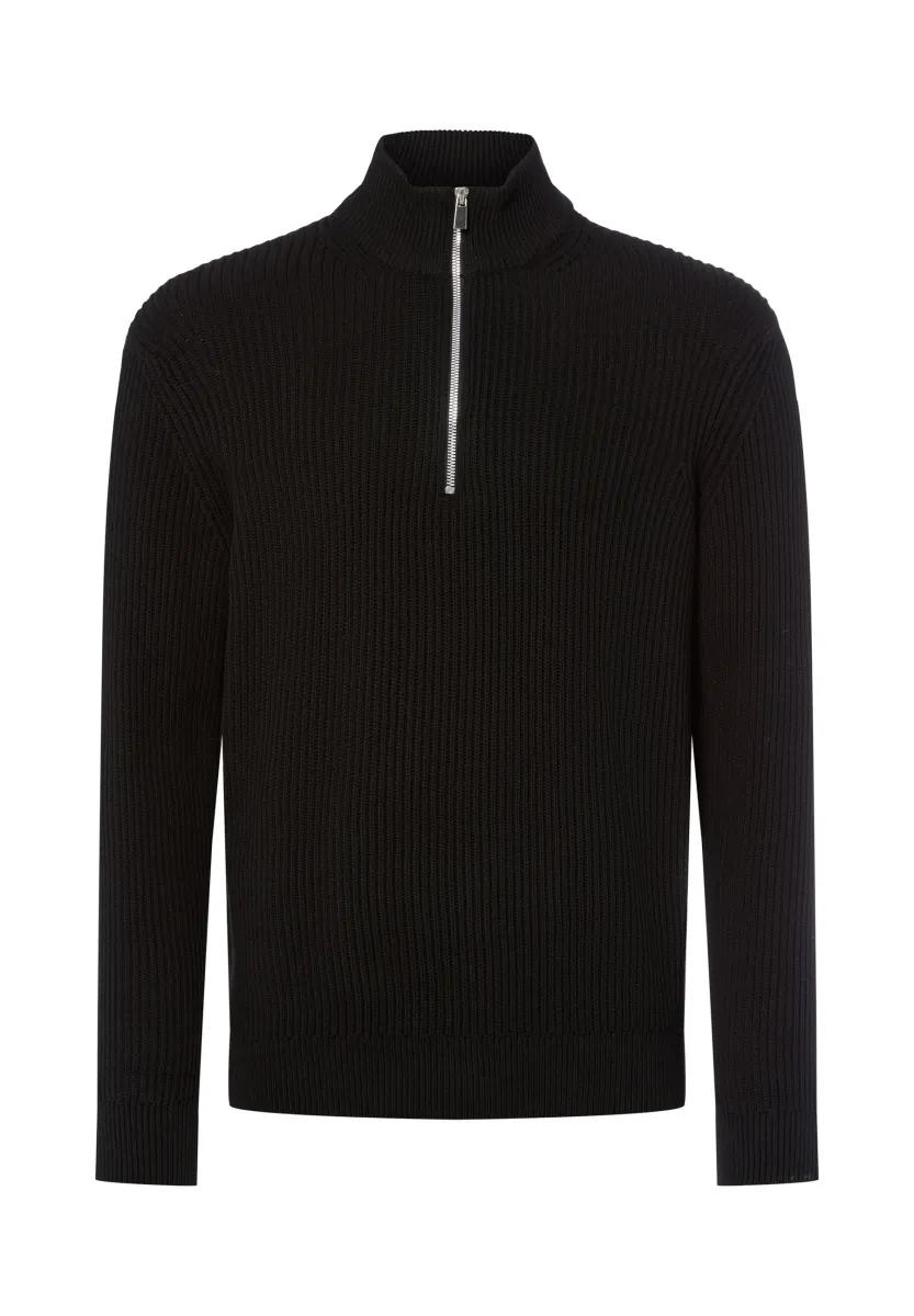 Strickpullover - schwarz