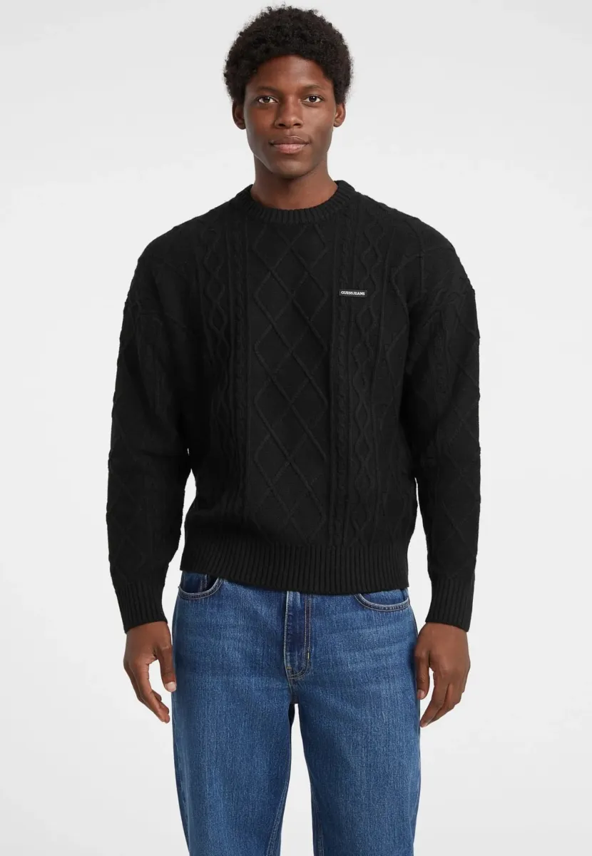 Strickpullover - schwarz