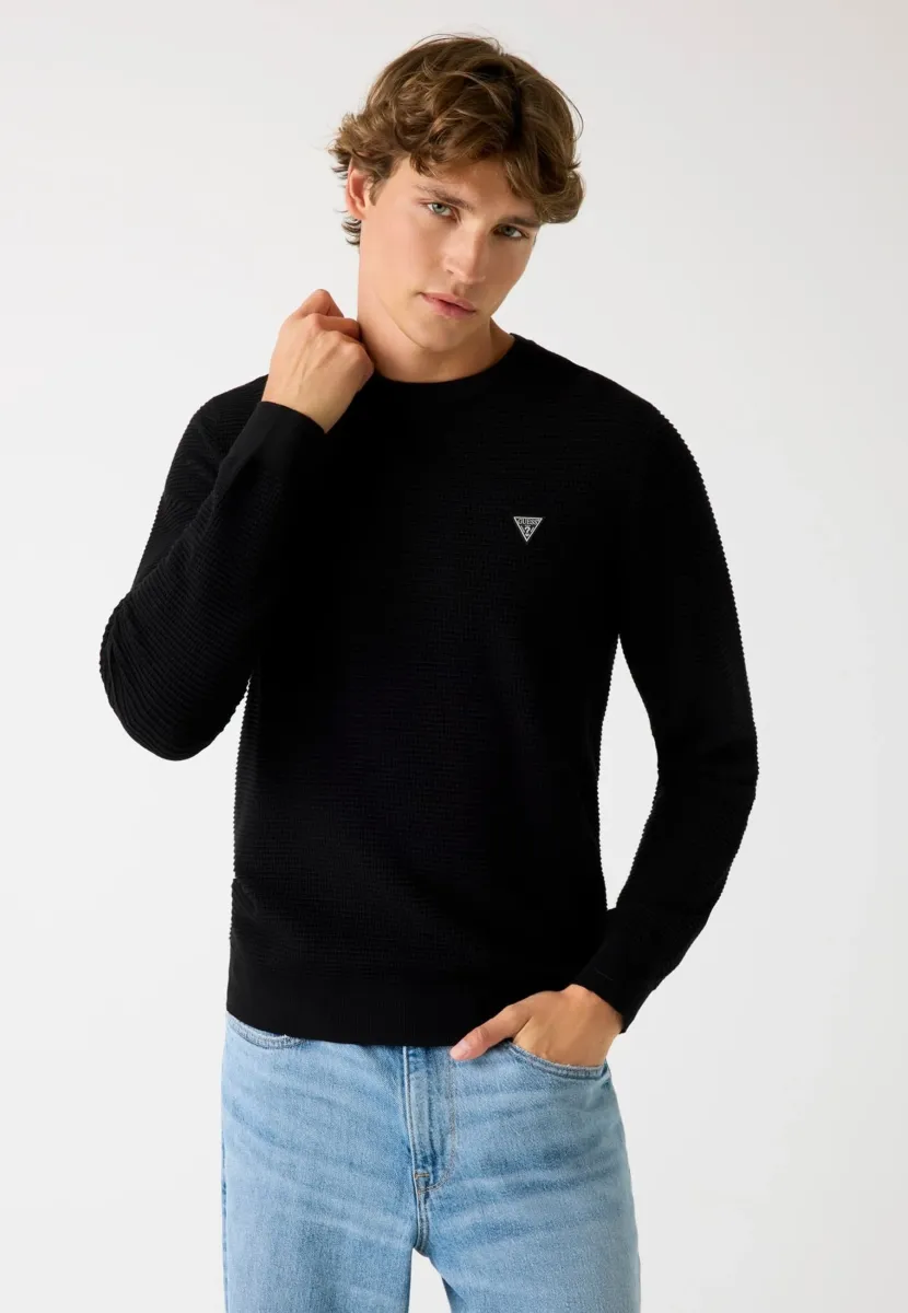 Strickpullover - schwarz
