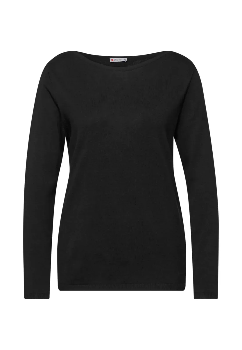 Strickpullover - schwarz