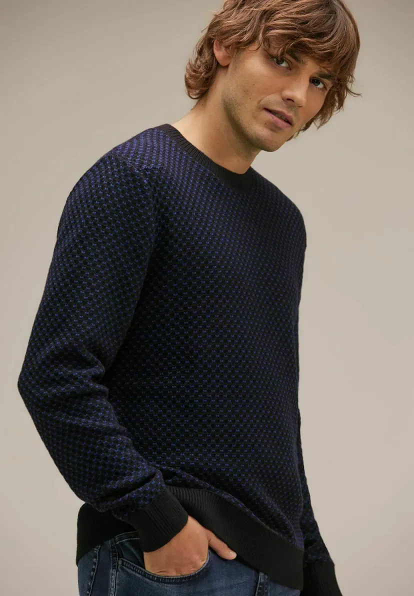 Strickpullover - schwarz