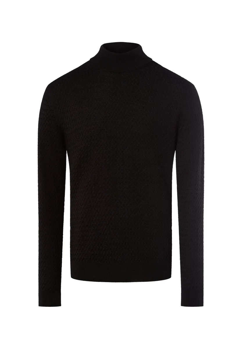 Strickpullover - schwarz