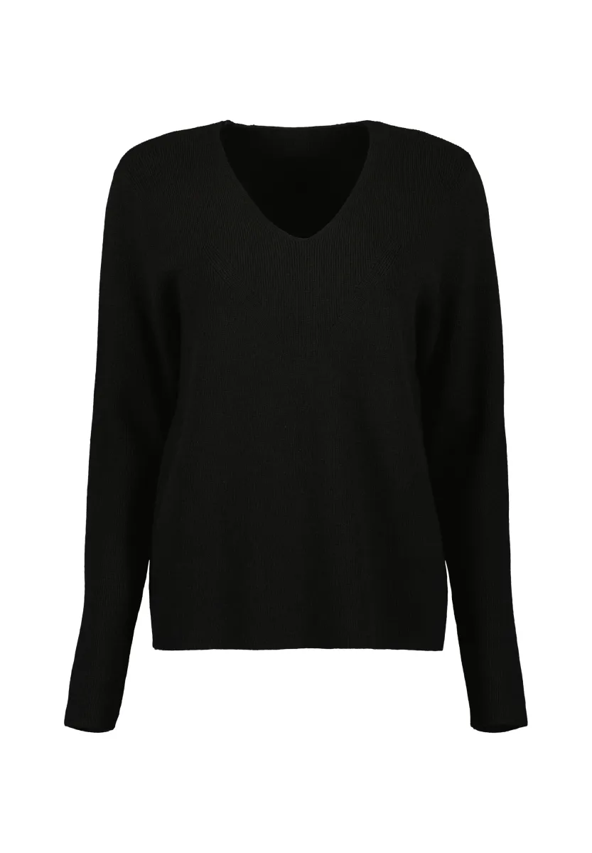 Strickpullover - schwarz