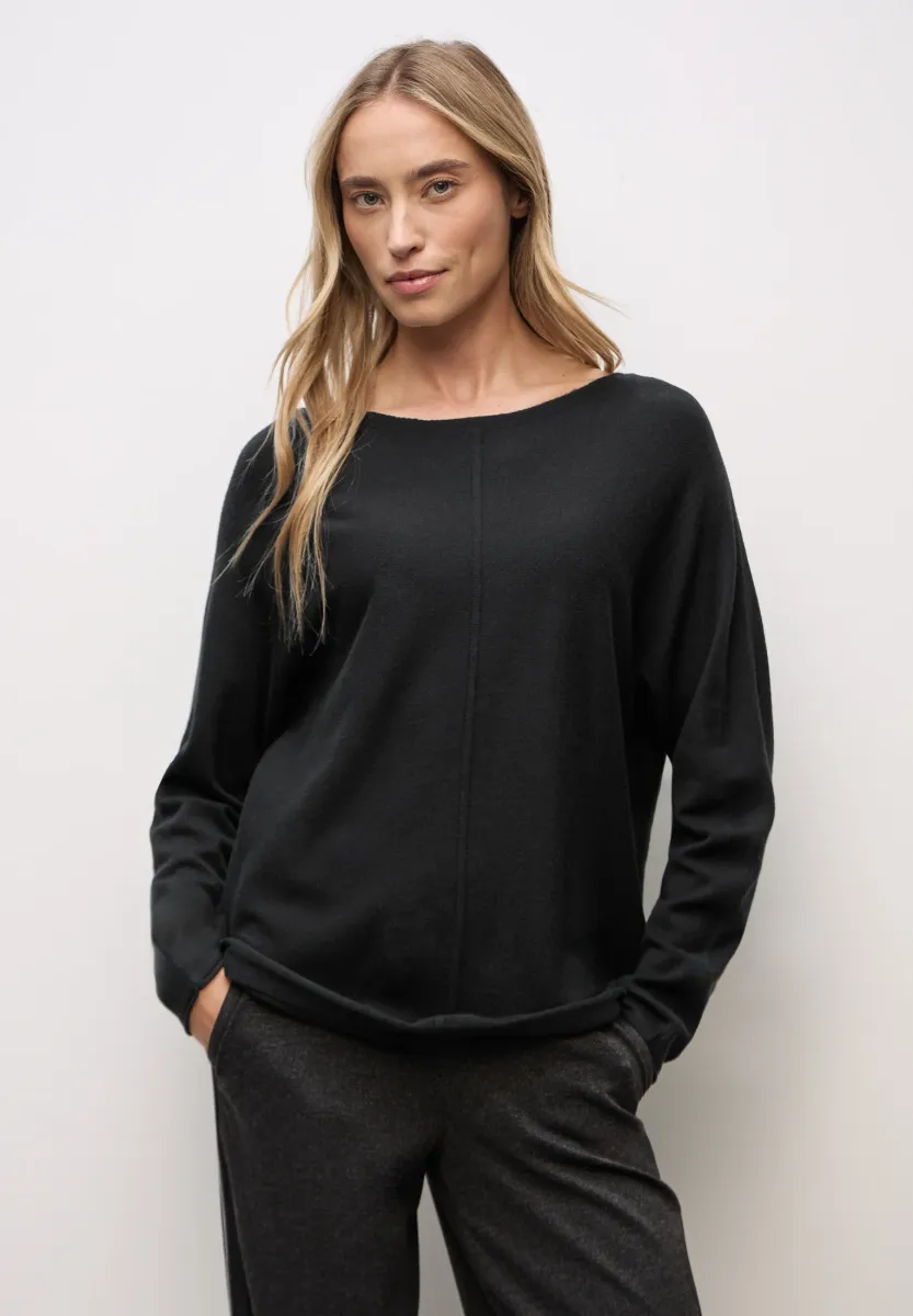 Strickpullover - schwarz