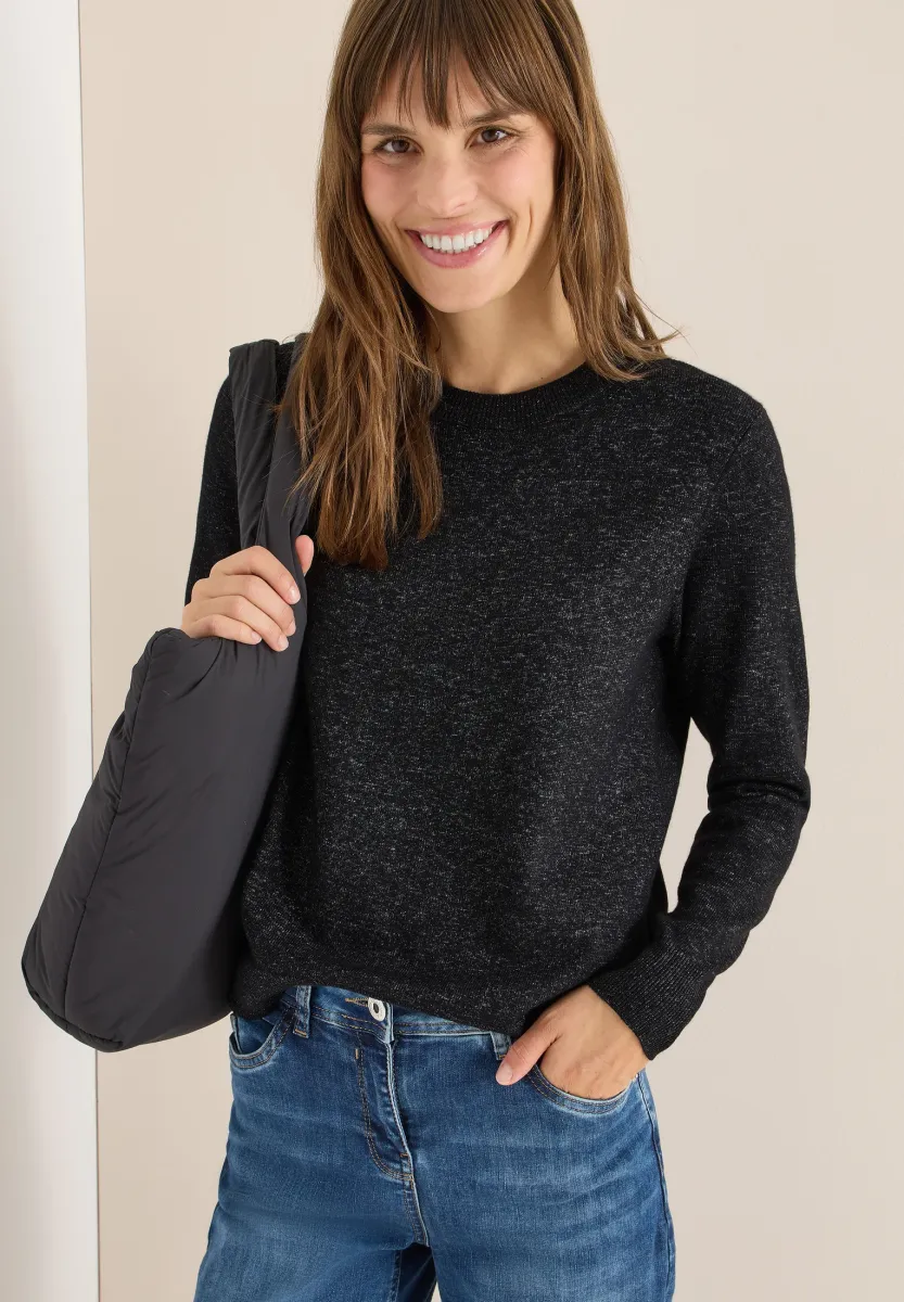 Strickpullover - schwarz