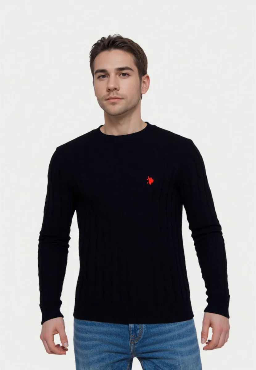Strickpullover - schwarz