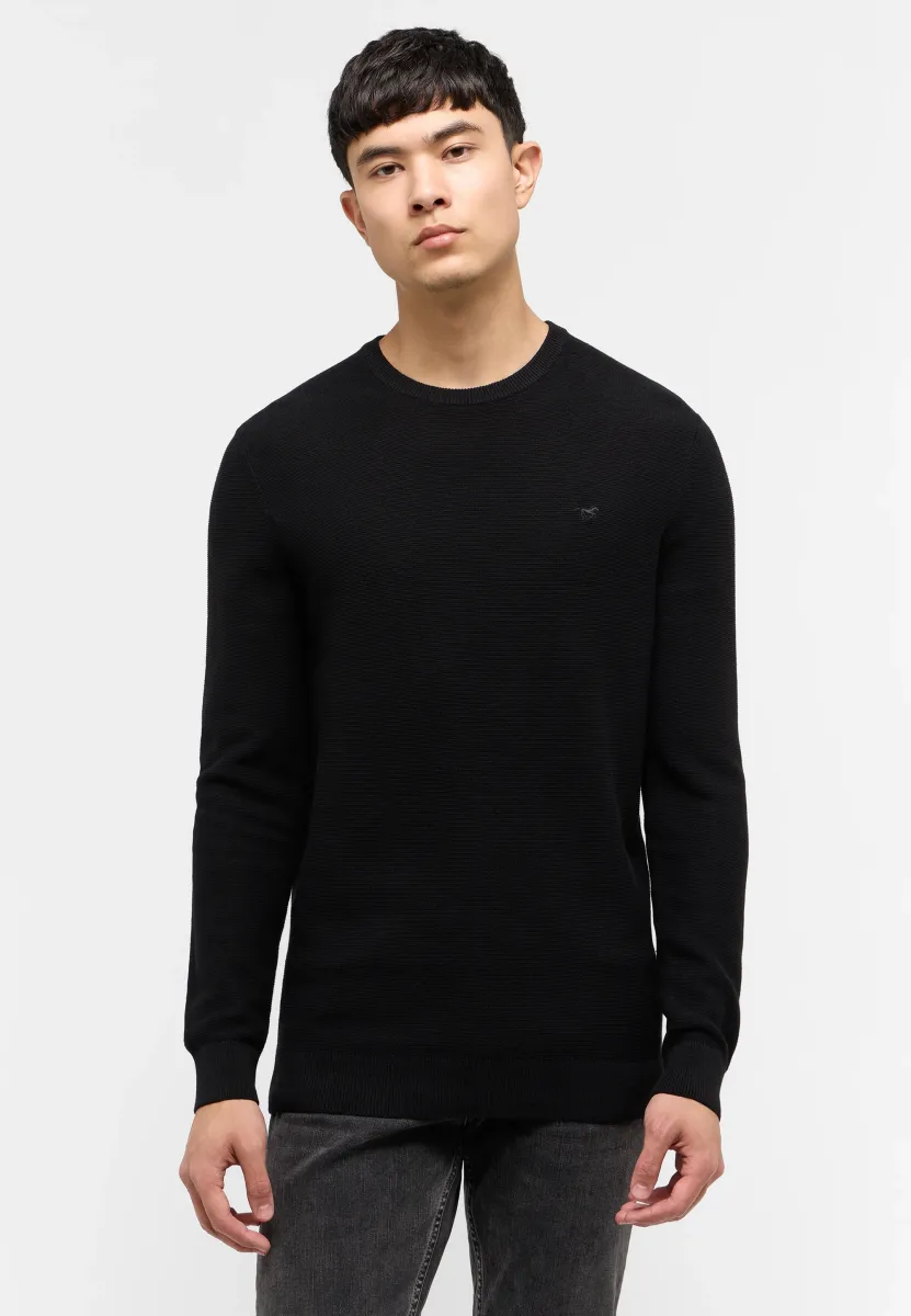 Strickpullover - schwarz