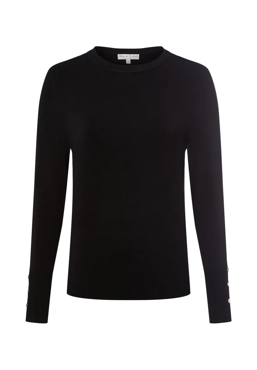 Strickpullover - schwarz