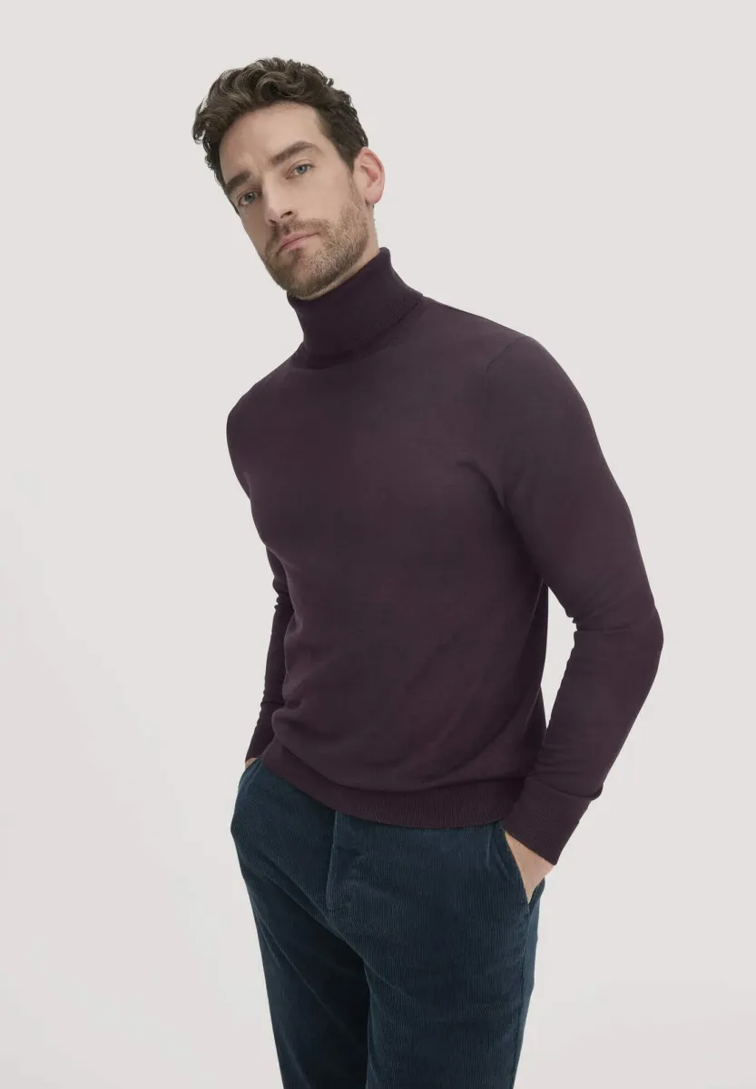 Strickpullover - schwarzbeere