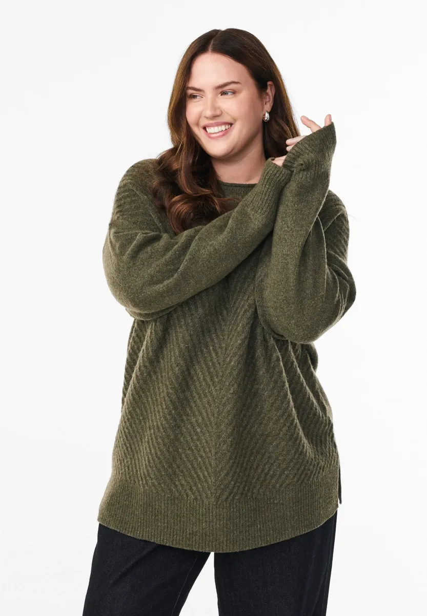 Strickpullover - sea turtle melange