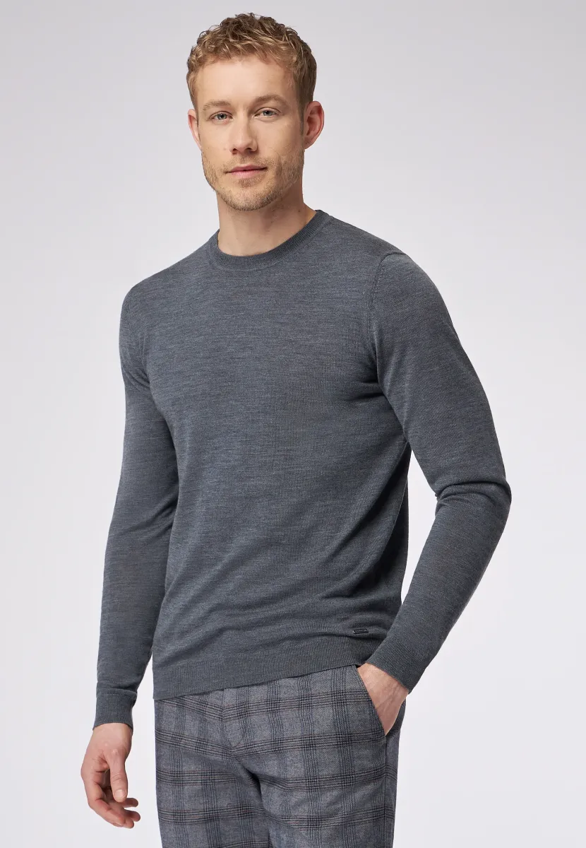Strickpullover - silver