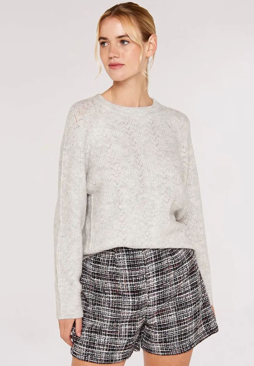 Strickpullover - silver