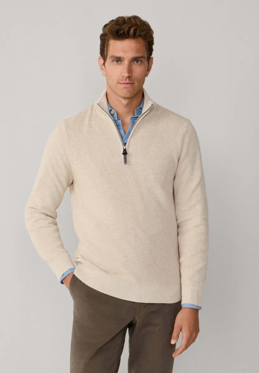 Strickpullover - stone beige