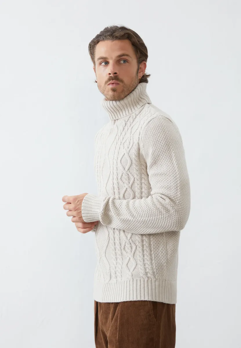Strickpullover - stone