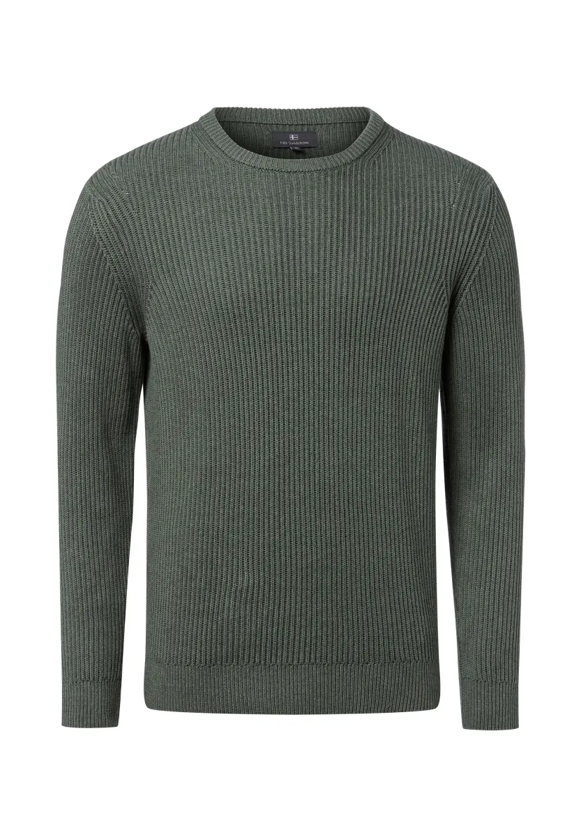 Strickpullover - tanne