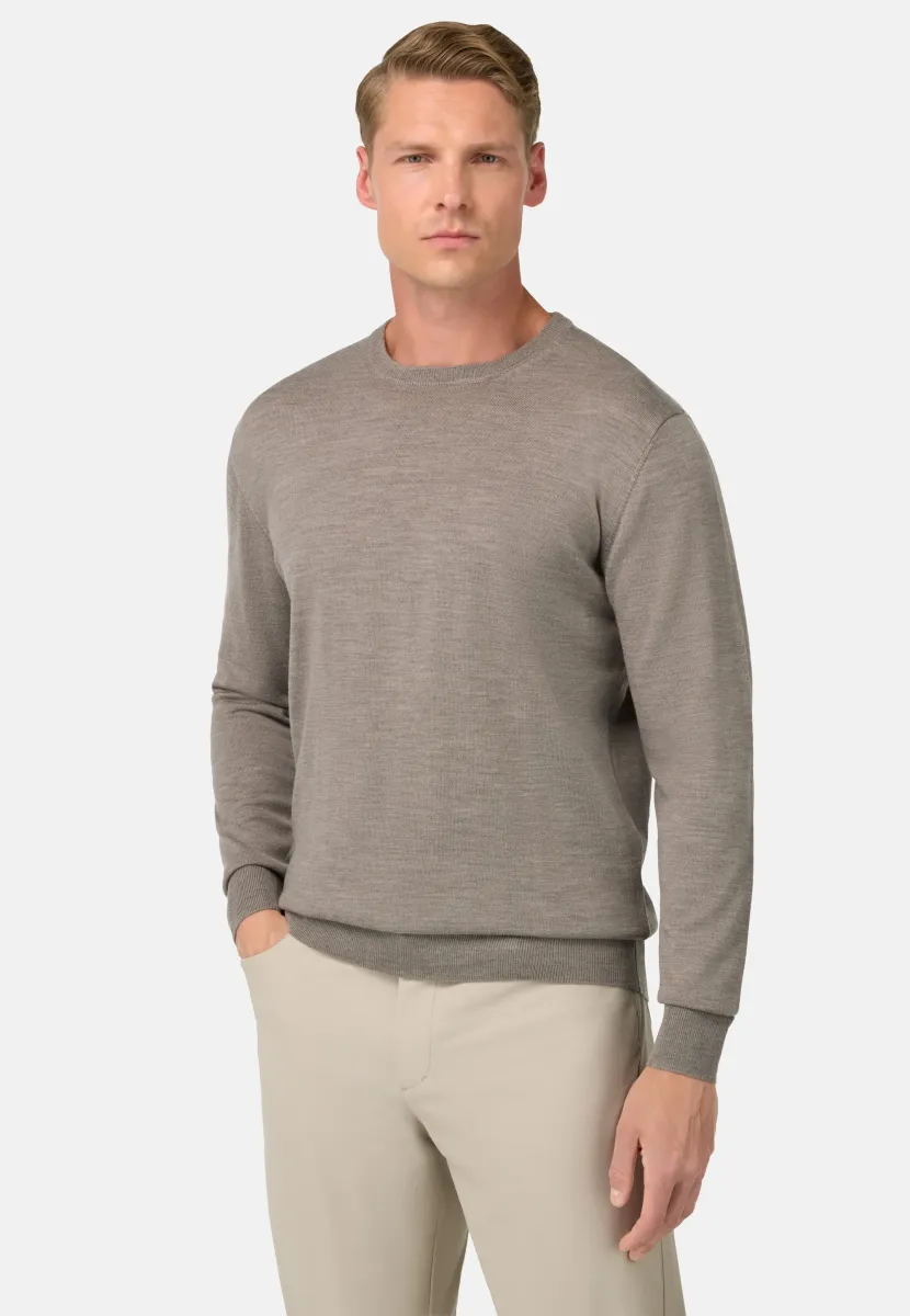 Strickpullover - taupe