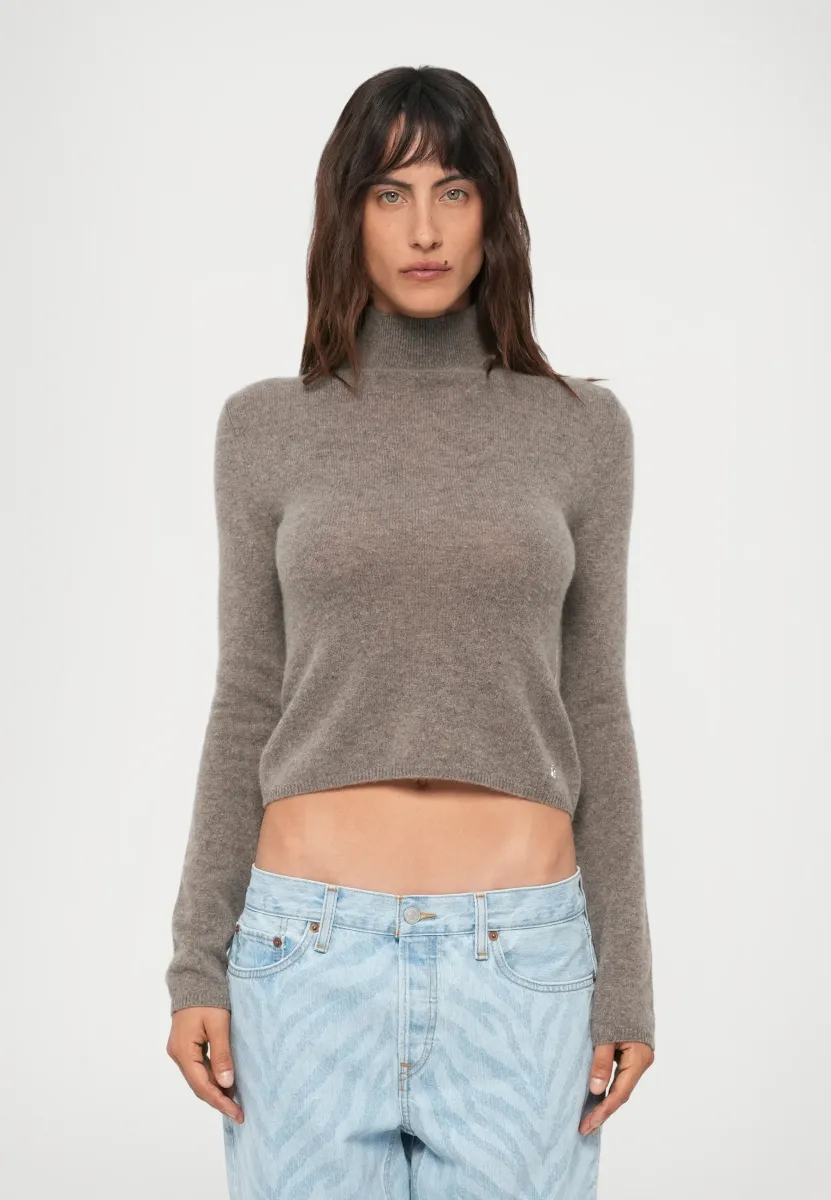Strickpullover - taupe