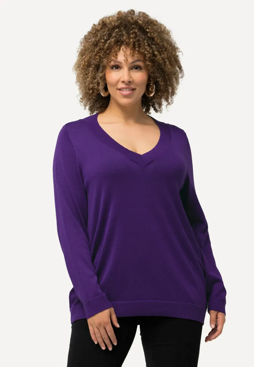 Strickpullover - tiefes violett