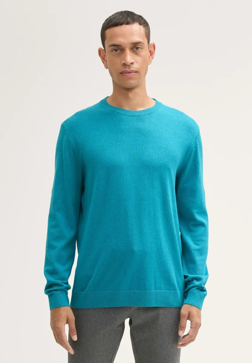 Strickpullover - turquoise blue melange