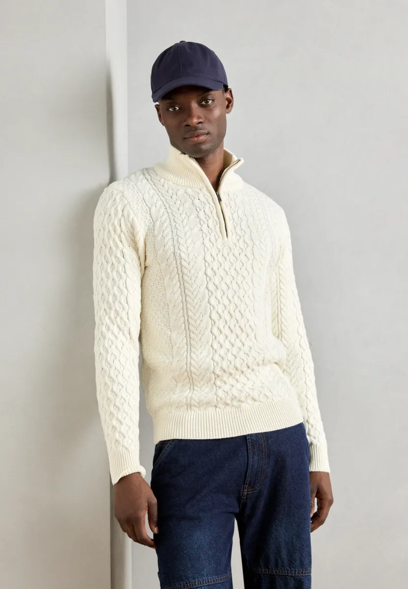 Strickpullover - vanilla ice