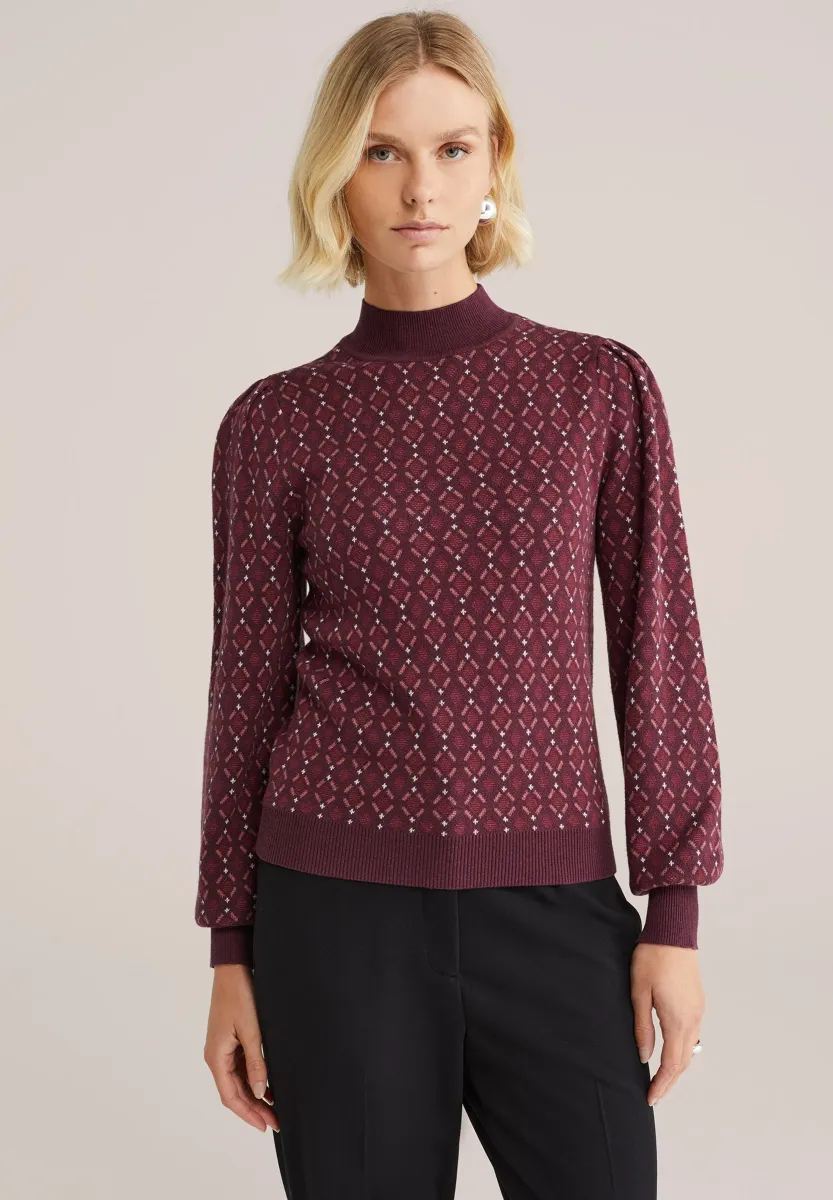 Strickpullover - vintage red