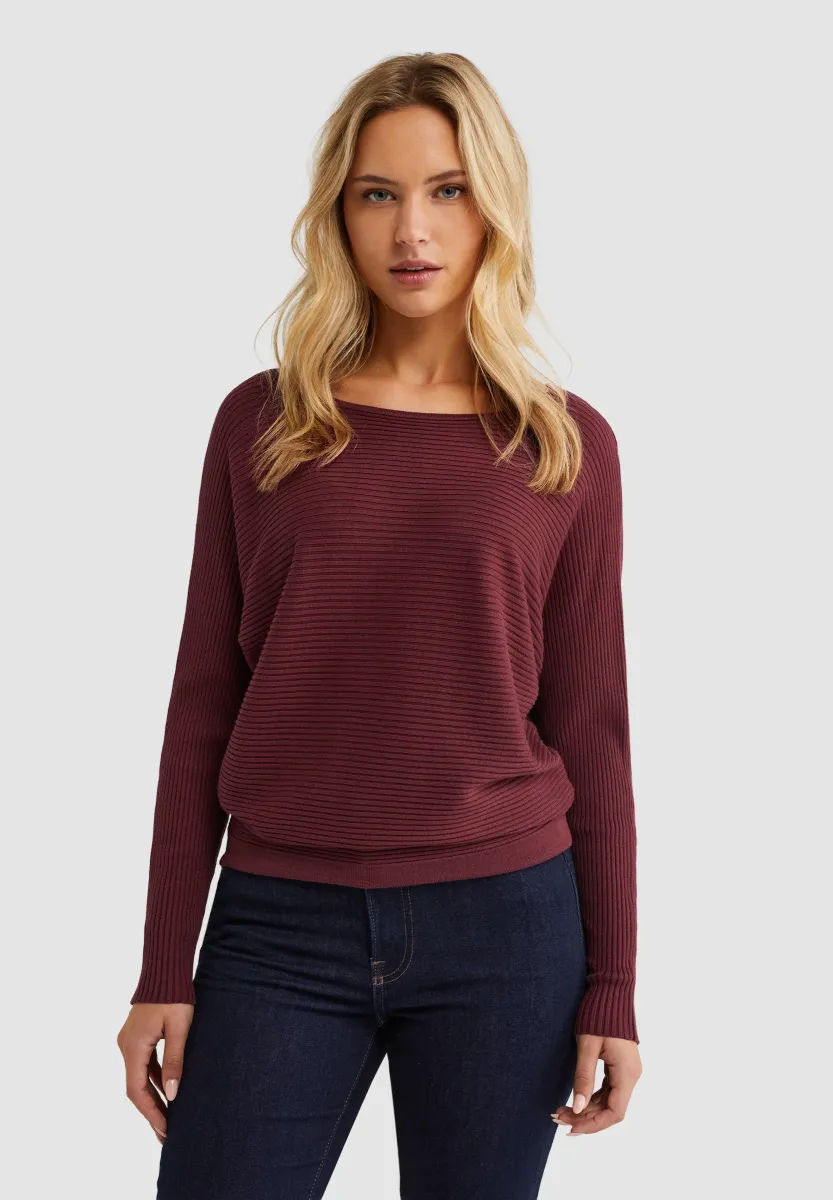 Strickpullover - vintage red