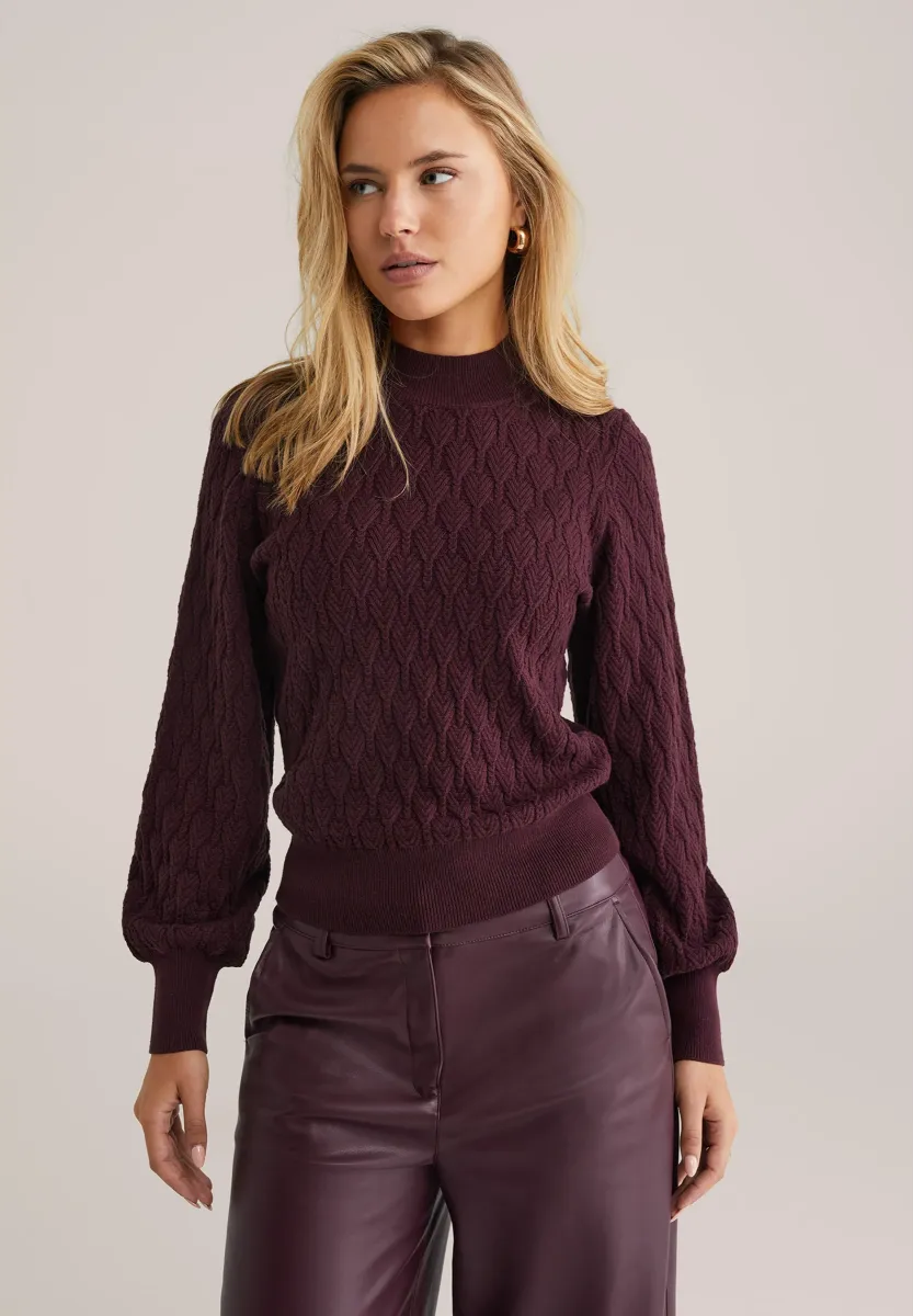 Strickpullover - vintage red